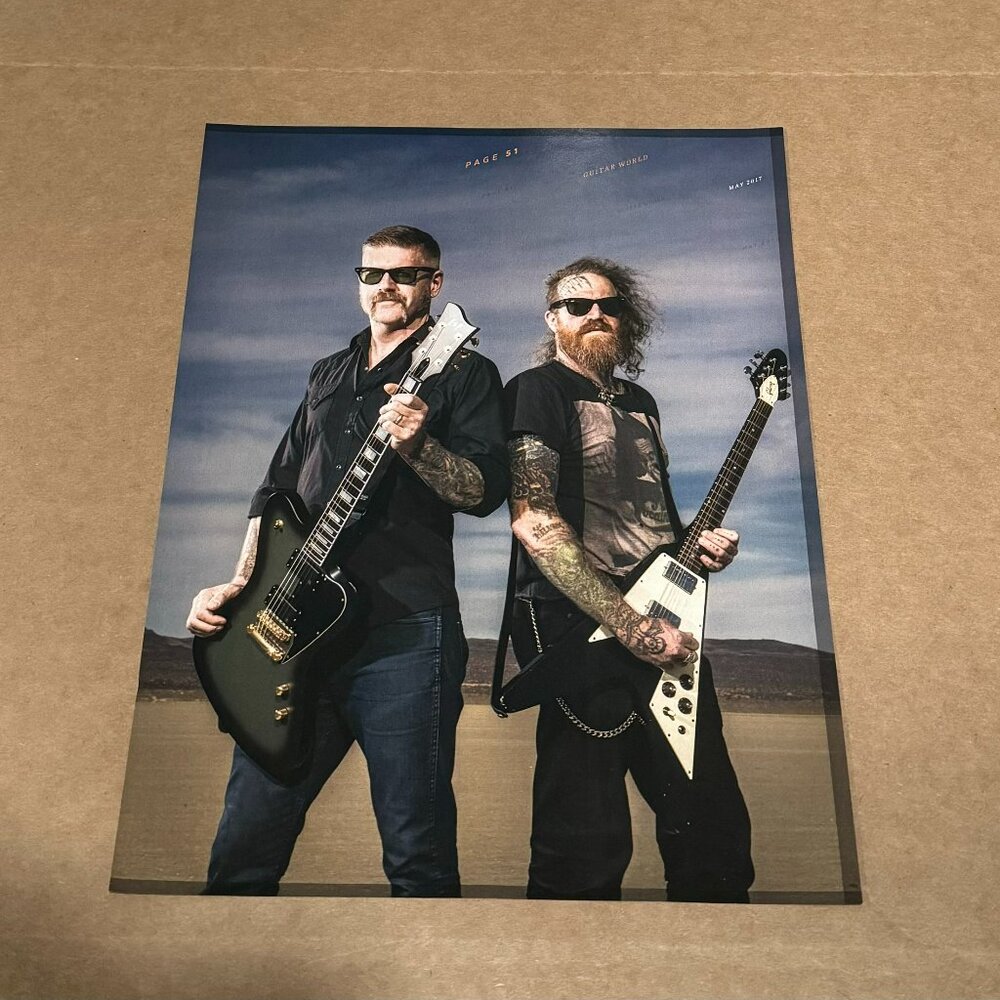 Bill Kelliher & Brent Hinds of Mastodon - Music Print Ad Photo #2 - 2017